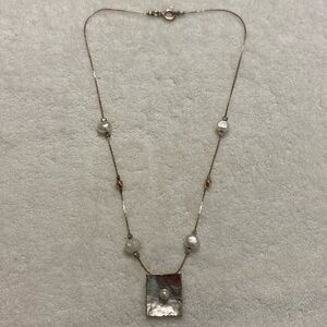 Sterling silver Didae Israel pearl necklace